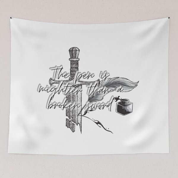 Item preview, The pen is mighter thana broken sword. designed and sold by  ViralVisionsCreating .