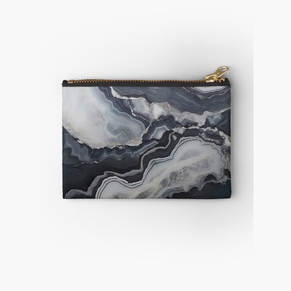 Item preview, Abstract Art Agate Stone Black Dark Grey Design designed and sold by fluffstuffgifts.