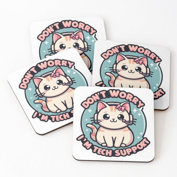 Item preview, Tech Support Kitty: Your Cute Assistant designed and sold by RuNT3ntertained.