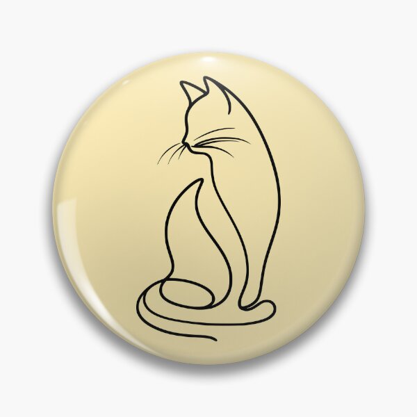 Item preview, One Line Cat Art designed and sold by Pickmash.