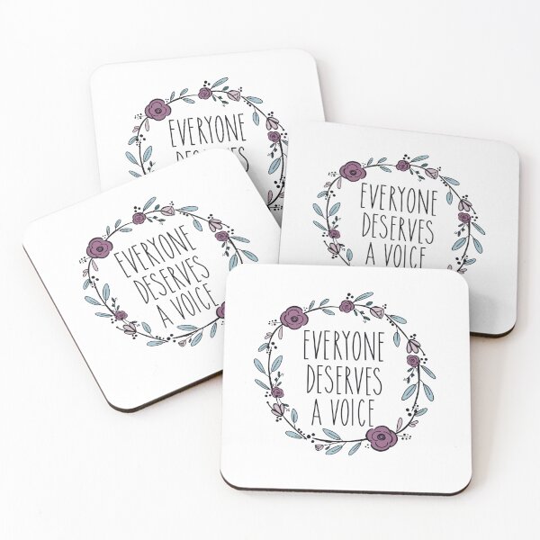 Item preview, everyone deserves a voice.  designed and sold by stick-it-to-um.