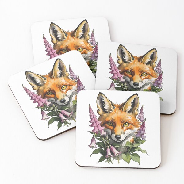 Item preview, The Fox & Foxglove designed and sold by BovineDesignsCA.