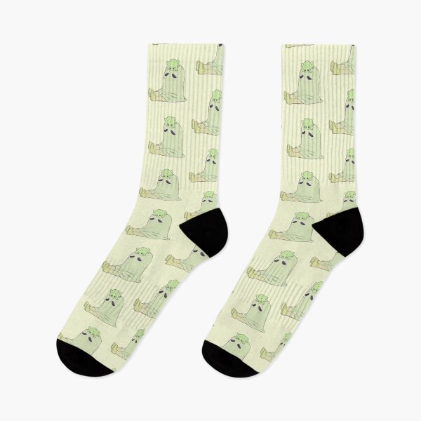 Item preview, Grippy Sock Vacation Ghost and Frog Friend designed and sold by Arkeyana.