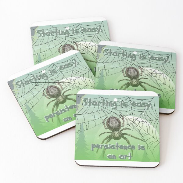 Item preview, Starting is easy, persistence is an art designed and sold by  ViralVisionsCreating .