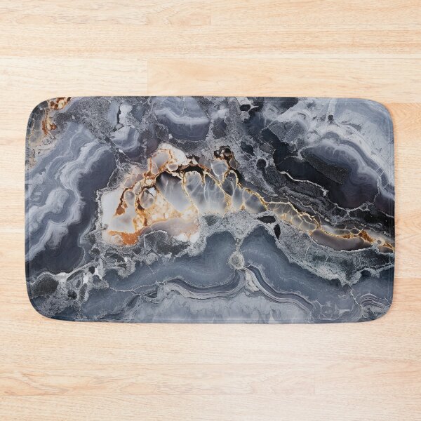 Item preview, Abstract  Art Agate Stone Black Dark Grey Design designed and sold by fluffstuffgifts.