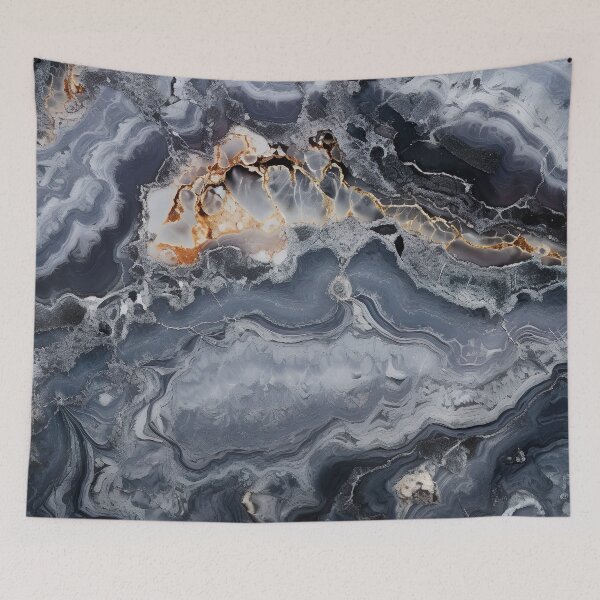 Item preview, Abstract  Art Agate Stone Black Dark Grey Design designed and sold by fluffstuffgifts.