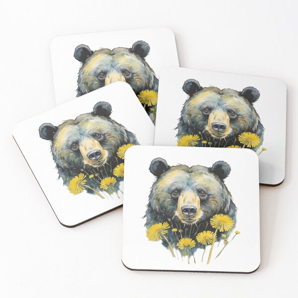 Item preview, The Bear & Dandelions designed and sold by BovineDesignsCA.
