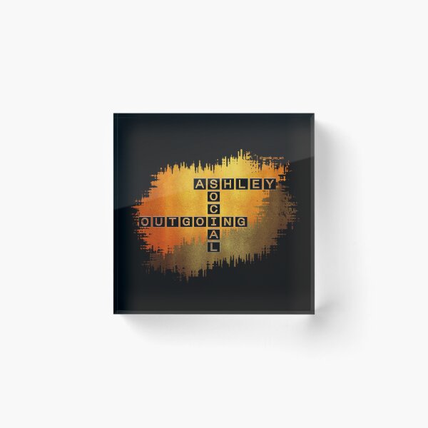 Item preview, Ashley, Social and Outgoing Crossword designed and sold by words-my-art.