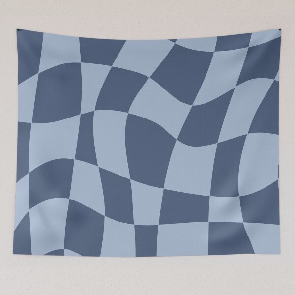 Item preview, Iconic Retro Blue Checkered Pattern designed and sold by Deutschic.