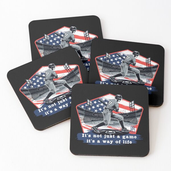 Item preview, USA - American BASEBALL - It's not just a game, it's a way of life - color designed and sold by ArtProjectShop.