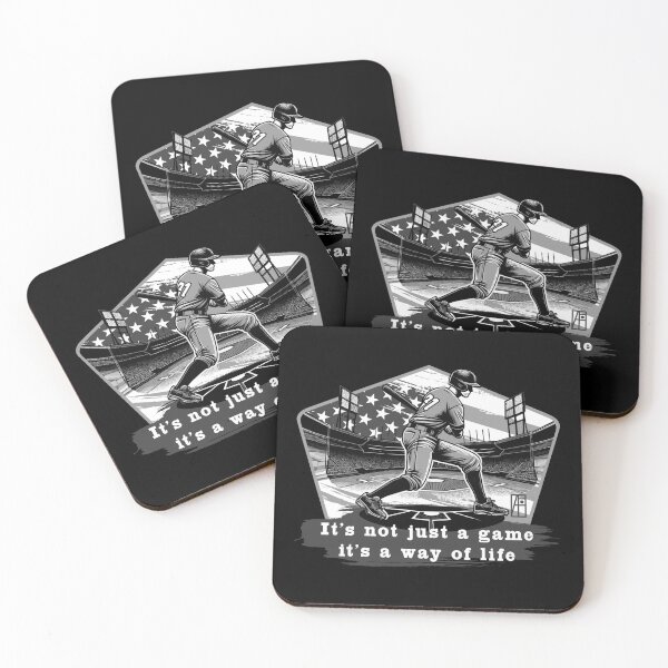 Item preview, USA - American BASEBALL - It's not just a game, it's a way of life - bw designed and sold by ArtProjectShop.