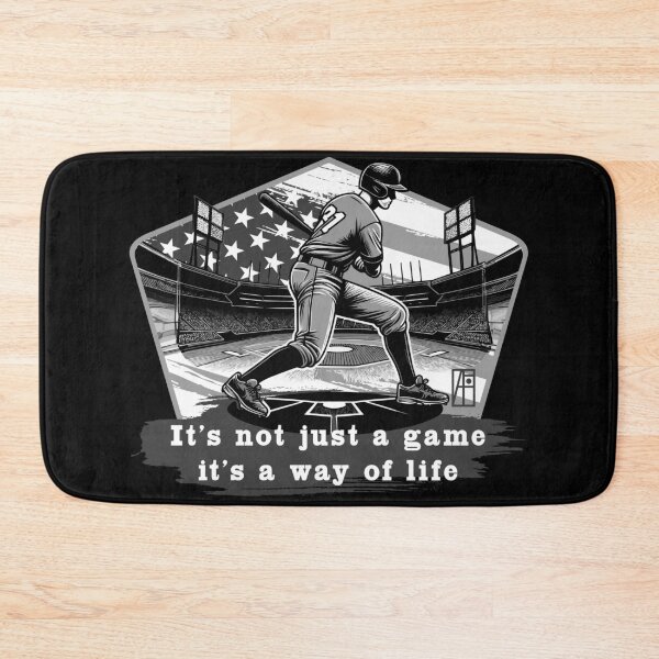 Item preview, USA - American BASEBALL - It's not just a game, it's a way of life - bw designed and sold by ArtProjectShop.