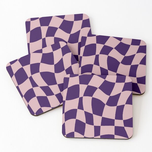 Item preview, Iconic Retro Purple Checkered Pattern designed and sold by Deutschic.