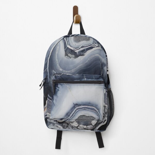 Item preview, Abstract Art Agate Stone Black Dark Grey Design designed and sold by fluffstuffgifts.