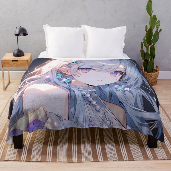 Item preview, Starry Eyed Celestial Maiden Anime Girl designed and sold by bubblegoth.