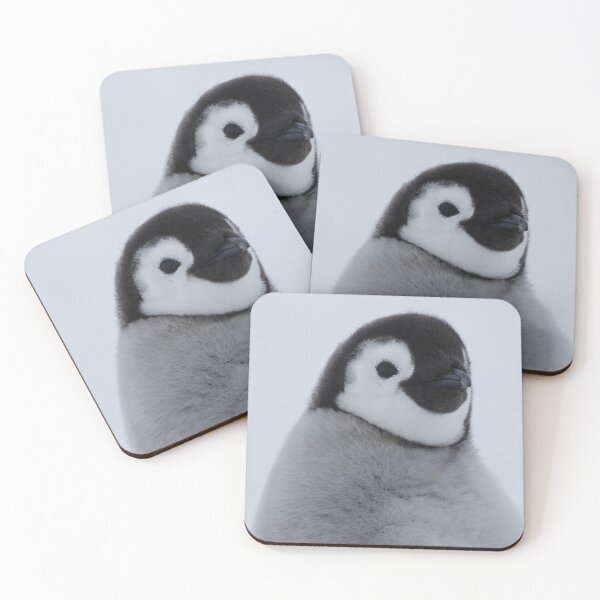 Item preview, Cute Emperor Penguin Chick 1 cropped (logo)  designed and sold by SBPenguins.