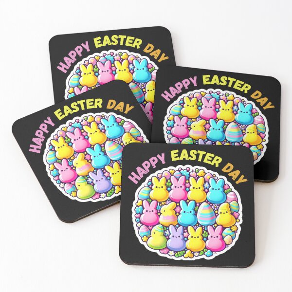 Item preview, Easter peeps vinyl happy easter day designed and sold by Dazzling15.