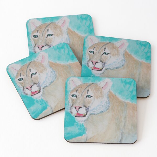 Aperçu de l'œuvre Jeune Cougar en Bleu créée et vendue par CreativeMatthew.