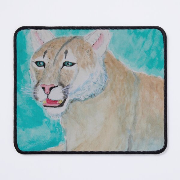 Aperçu de l'œuvre Jeune Cougar en Bleu créée et vendue par CreativeMatthew.
