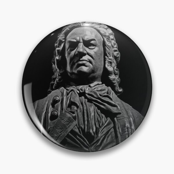 Item preview, JS Bach German Composer Engraved-style Design designed and sold by CrimsonLizard.
