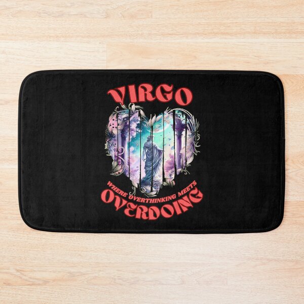 Item preview, Virgo. Where Overthinking Meets Overdoing. virgo astrology designed and sold by ZodiacWonders.