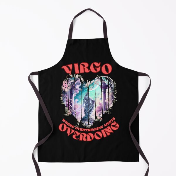 Item preview, Virgo. Where Overthinking Meets Overdoing. virgo astrology designed and sold by ZodiacWonders.