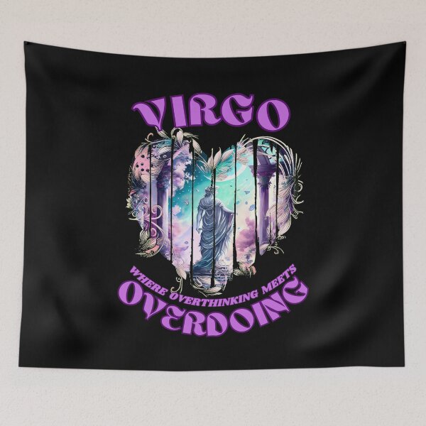 Item preview, Virgo. Where Overthinking Meets Overdoing. virgo star sign designed and sold by ZodiacWonders.
