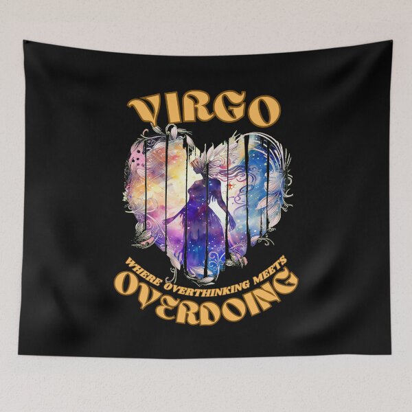 Item preview, Virgo. Where Overthinking Meets Overdoing. virgo september designed and sold by ZodiacWonders.