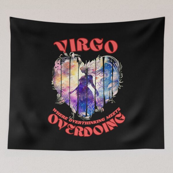 Item preview, Virgo. Where Overthinking Meets Overdoing. virgo traits designed and sold by ZodiacWonders.