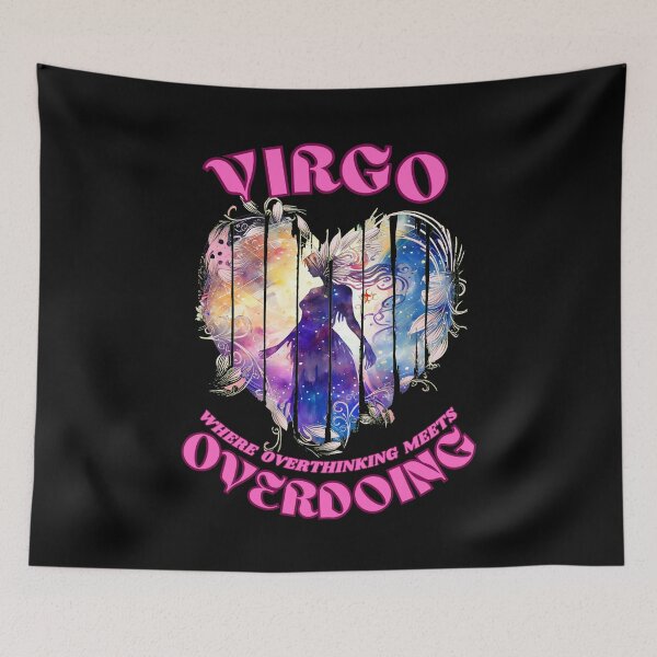 Item preview, Virgo. Where Overthinking Meets Overdoing. virgo quotes designed and sold by ZodiacWonders.