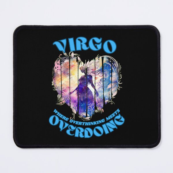 Item preview, Virgo. Where Overthinking Meets Overdoing. virgo characteristics designed and sold by ZodiacWonders.