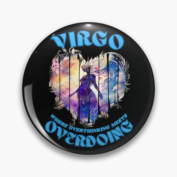 Item preview, Virgo. Where Overthinking Meets Overdoing. virgo characteristics designed and sold by ZodiacWonders.