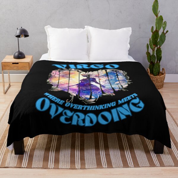 Item preview, Virgo. Where Overthinking Meets Overdoing. virgo characteristics designed and sold by ZodiacWonders.