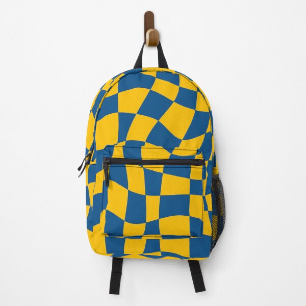 Item preview, Iconic Retro Swedish Checkered Pattern in Blue and Yellow designed and sold by Deutschic.