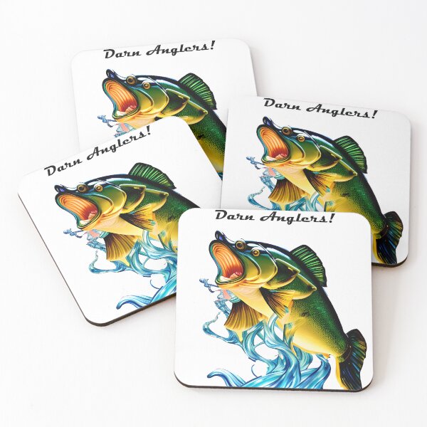 Item preview, Darn Anglers!  Fishing Fun, Sports, Hunting, Nature, Men designed and sold by Rhonda  Brown.
