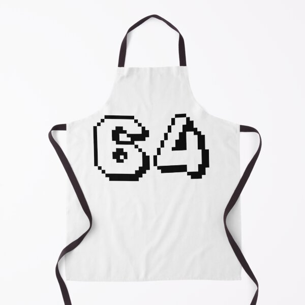 Item preview, 64, sixty-four, white, retro video game, 1 up! designed and sold by Numbers-Art.