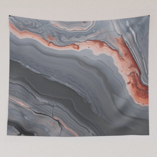 Item preview, Abstract Art Agate Stone Black Dark Grey Design designed and sold by fluffstuffgifts.