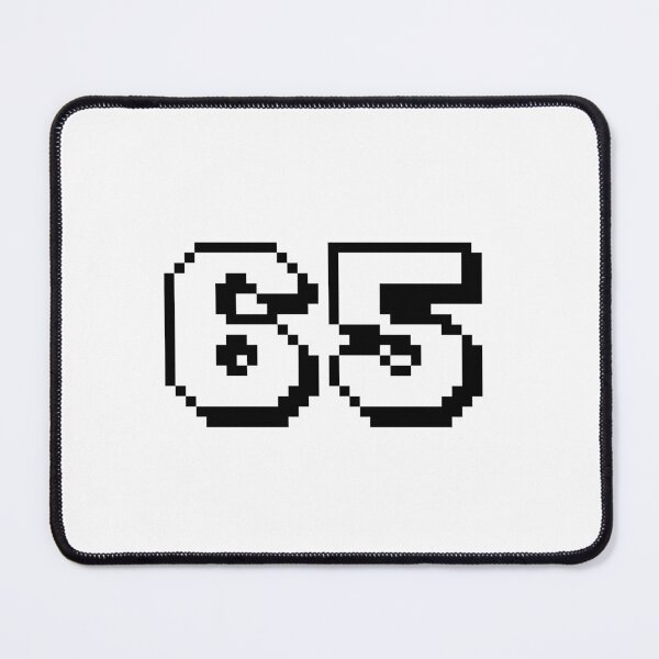 Item preview, 65, sixty-five, white, retro video game, 1 up! designed and sold by Numbers-Art.
