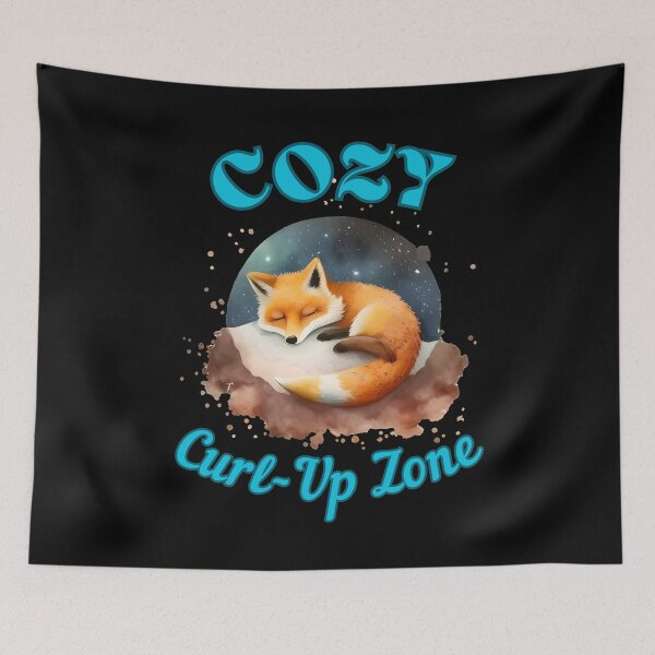Item preview, Cozy Curl-Up Zone. vintage fox designed and sold by FoxVibes.