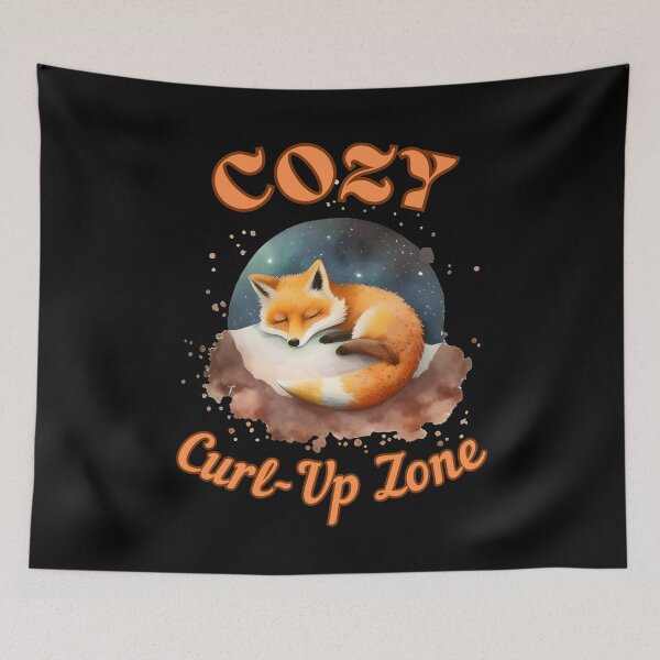 Item preview, Cozy Curl-Up Zone. fox watercolor designed and sold by FoxVibes.