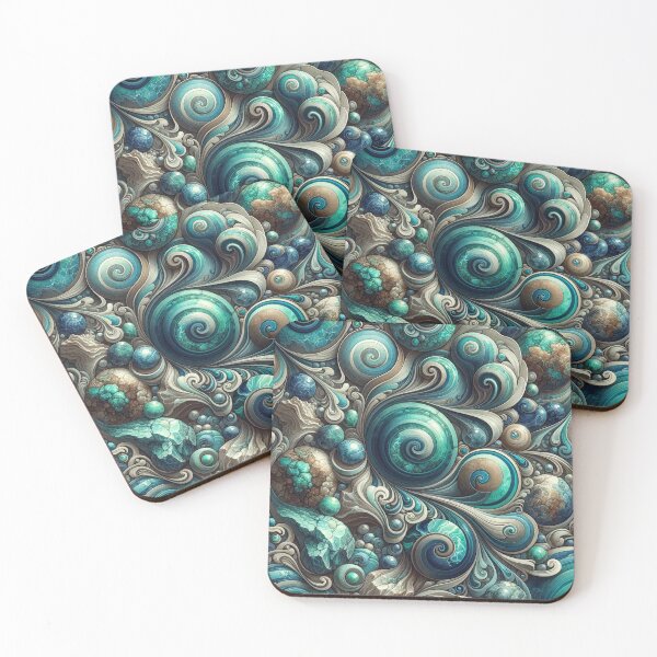 Item preview, Jacobean Chrysocolla Stone Swirl designed and sold by Crypto Tography.