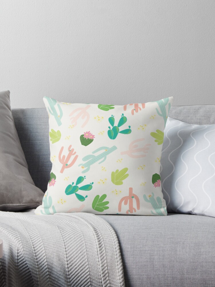Thumbnail 1 of 4, Pillow, Cactus Ranch designed and sold by 3CCreativDesign.