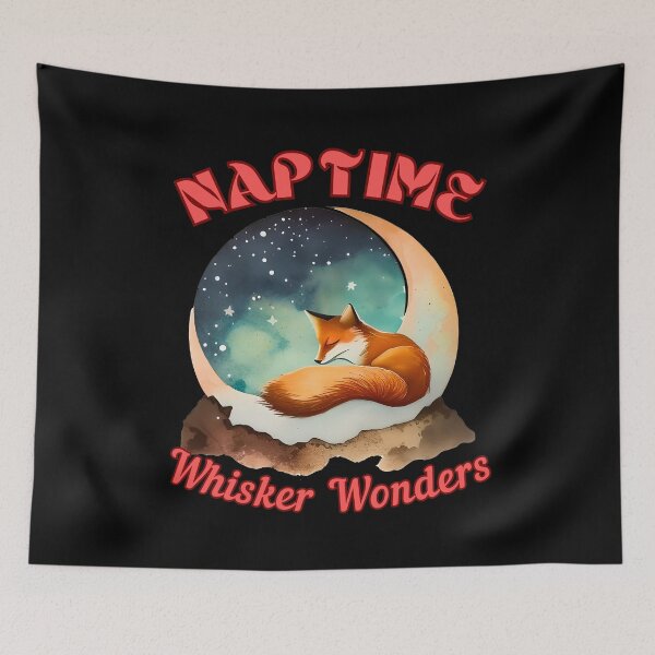 Item preview, Naptime Whisker Wonders. retro fox designed and sold by FoxVibes.