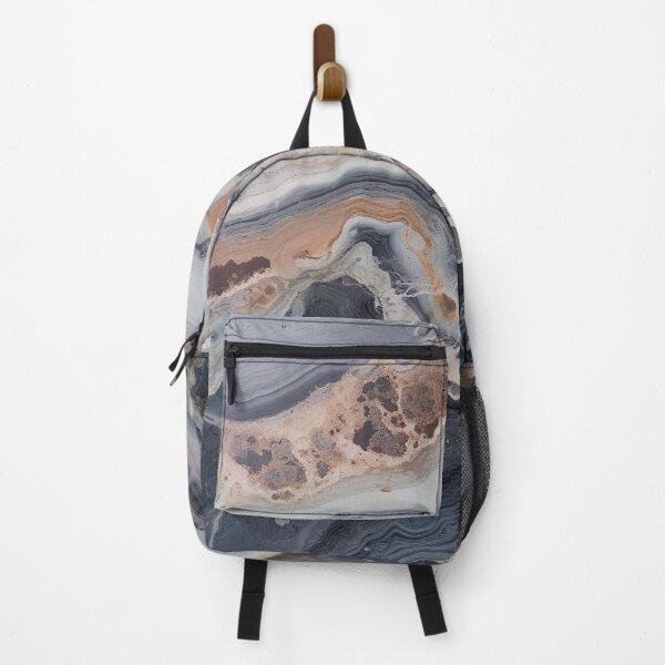 Item preview, Abstract Art Agate Stone Black Dark Grey Design designed and sold by fluffstuffgifts.