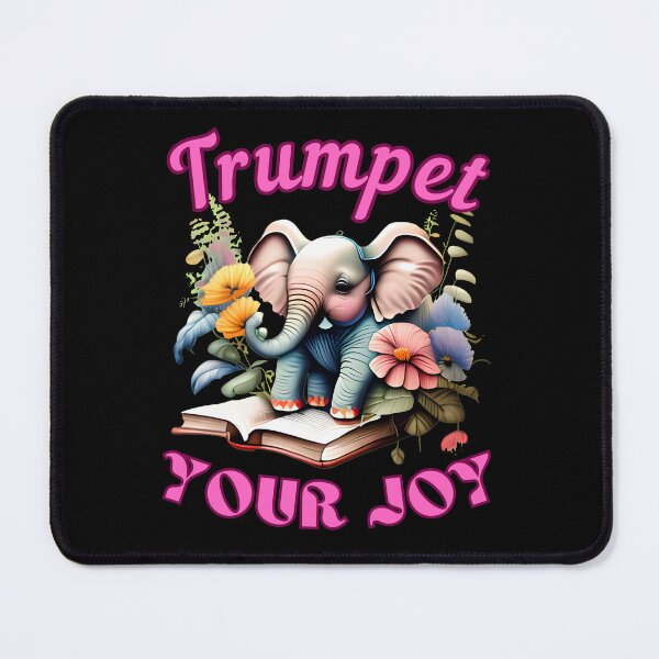 Item preview, Trumpet Your Joy. elephant face designed and sold by ElephantVibes.