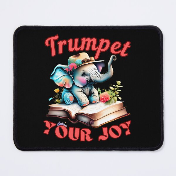 Item preview, Trumpet Your Joy. elephant saying designed and sold by ElephantVibes.