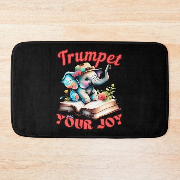 Item preview, Trumpet Your Joy. elephant saying designed and sold by ElephantVibes.