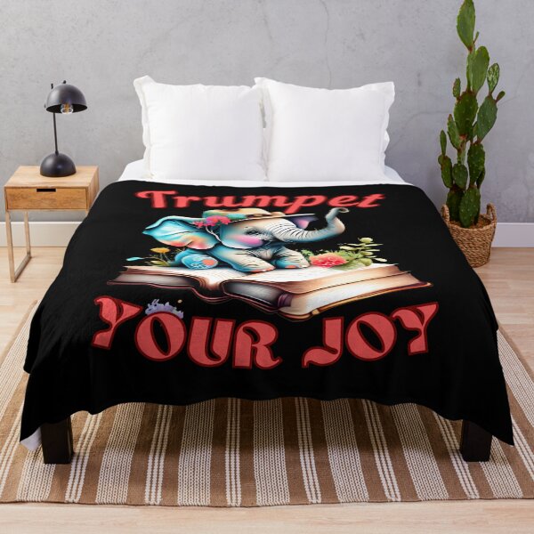 Item preview, Trumpet Your Joy. elephant saying designed and sold by ElephantVibes.