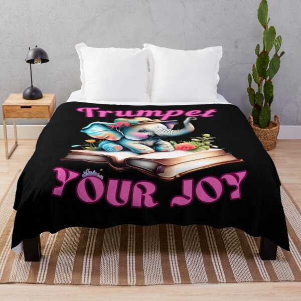 Item preview, Trumpet Your Joy. elephant quote designed and sold by ElephantVibes.