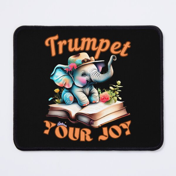 Item preview, Trumpet Your Joy Flower elephant designed and sold by ElephantVibes.